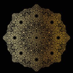 Gold mandala N36