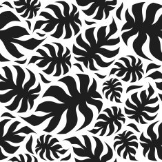Palm leaves seamless pattern N2