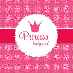 Princess Crown Frame Vector Illustration N5
