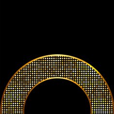 Golden Shiny Frame Vector Illustration N2