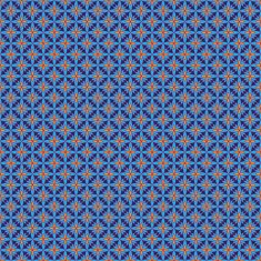 Blue and orange abstract seamless pattern