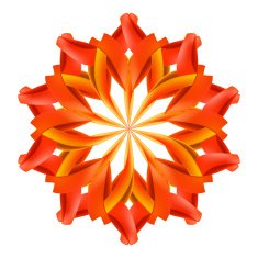 Abstract red and orange pattern N3