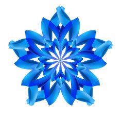 Abstract Blue Pattern N3