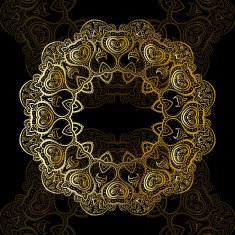 Gold mandala N45