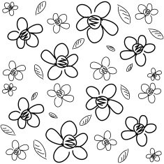 Flower pattern N109