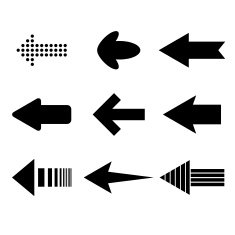Black arrows N8