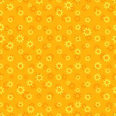 Seamless yellow sunny pattern