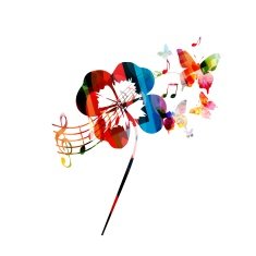 Colorful vector clover N2