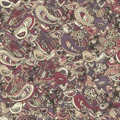 Vintage floral hand drawn seamless pattern Vector N6