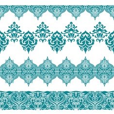 Seamless Vector Borders with Arabic Motifs