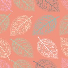 Seamless rose leaves pattern