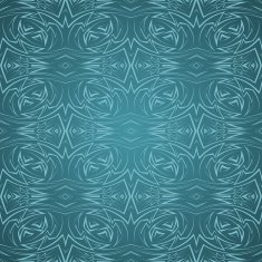 Abstract seamless pattern in cyan