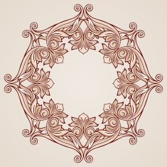 Rose pink floral pattern N14