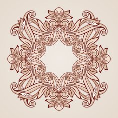 Rose pink floral pattern N15