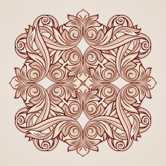 Rose pink floral pattern N16
