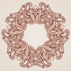 Rose pink floral pattern N19