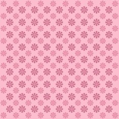 Classic vintage flower pattern on pink background N2