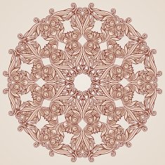 Rose pink floral pattern N20