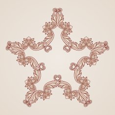 Rose pink floral pattern N22