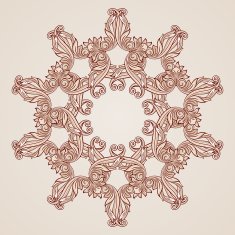 Rose pink floral pattern N23