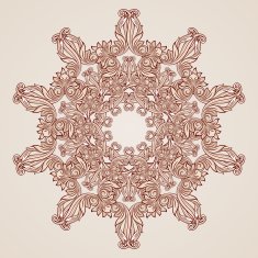 Rose pink floral pattern N24