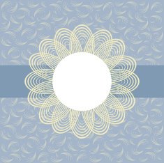 Card with floral pattern N2