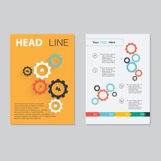 Vector brochure template design Abstract Backgrounds Flat Info N3
