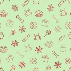 Halloween vector seamless pattern N3