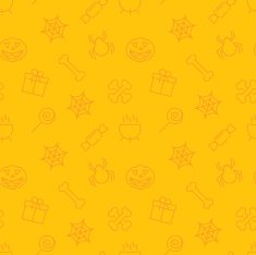 Halloween vector seamless pattern N8