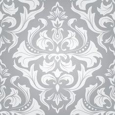 Light damask seamless floral pattern