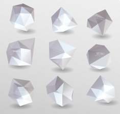 Abstract modern polygonal bubble label website N24