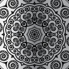 Silver mandala N51