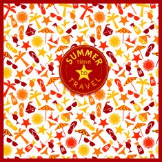Summer texture Bright seamless pattern