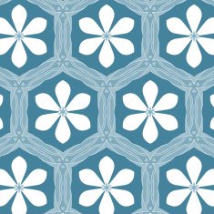 Flower pattern blue delicate colors