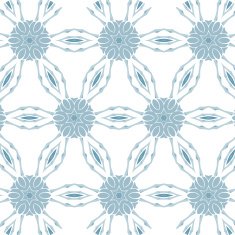 Flower pattern blue delicate colors N2