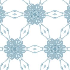 Flower pattern blue delicate colors N3