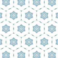 Flower pattern blue delicate colors N7