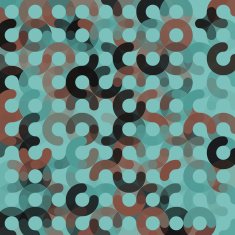 Mineral Geometric Circle Pattern Square