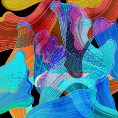 abstract watercolor background wave N12