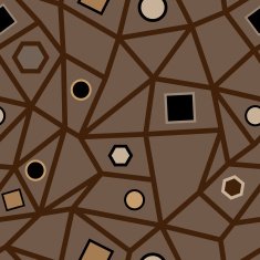 Abstract seamless brown geometric pattern