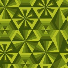 green geometrical poligon pattern