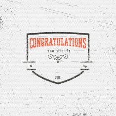 Congratulation badges cards and labels for any use N10