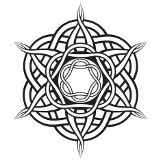 Mandala in Celtic style