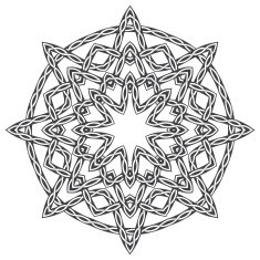 Mandala in Celtic style N2