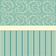 Invitation or wedding card with floral background N2