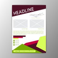 Modern design flyer magazine brochure report business abstract background Vector