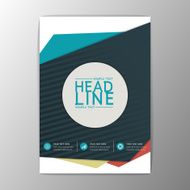 Modern design flyer magazine brochure report business abstract background Vector N2