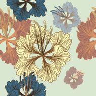 floral seamless pattern N498