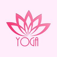 Lotus Flower Sign for Wellness Spa and Yoga Vector Illustratio N6