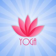 Lotus Flower Sign for Wellness Spa and Yoga Vector Illustratio N12